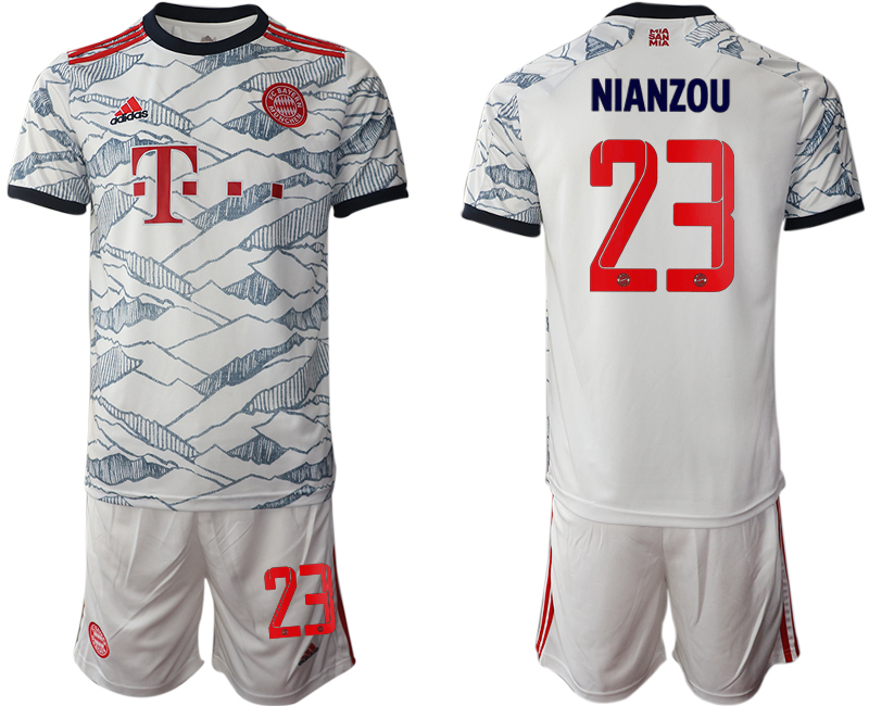 Men 2021-2022 Club Bayern Munich away white #23 Soccer Jersey
